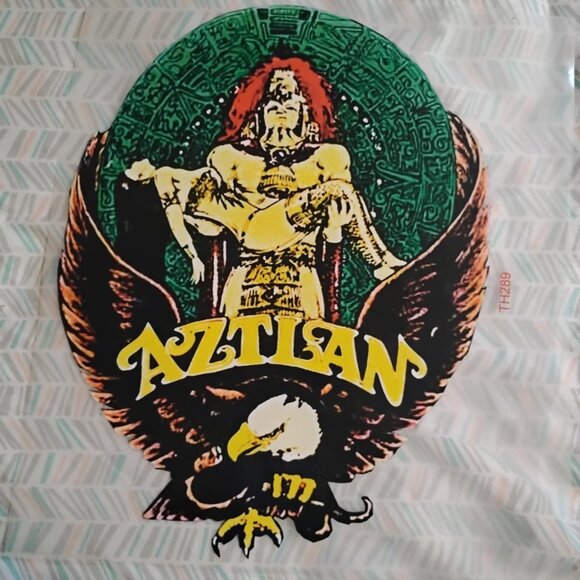 Vintage Aztlan- IRON ON TRANSFER - Heat Transfer Patch - Rare - Picture 6 of 7